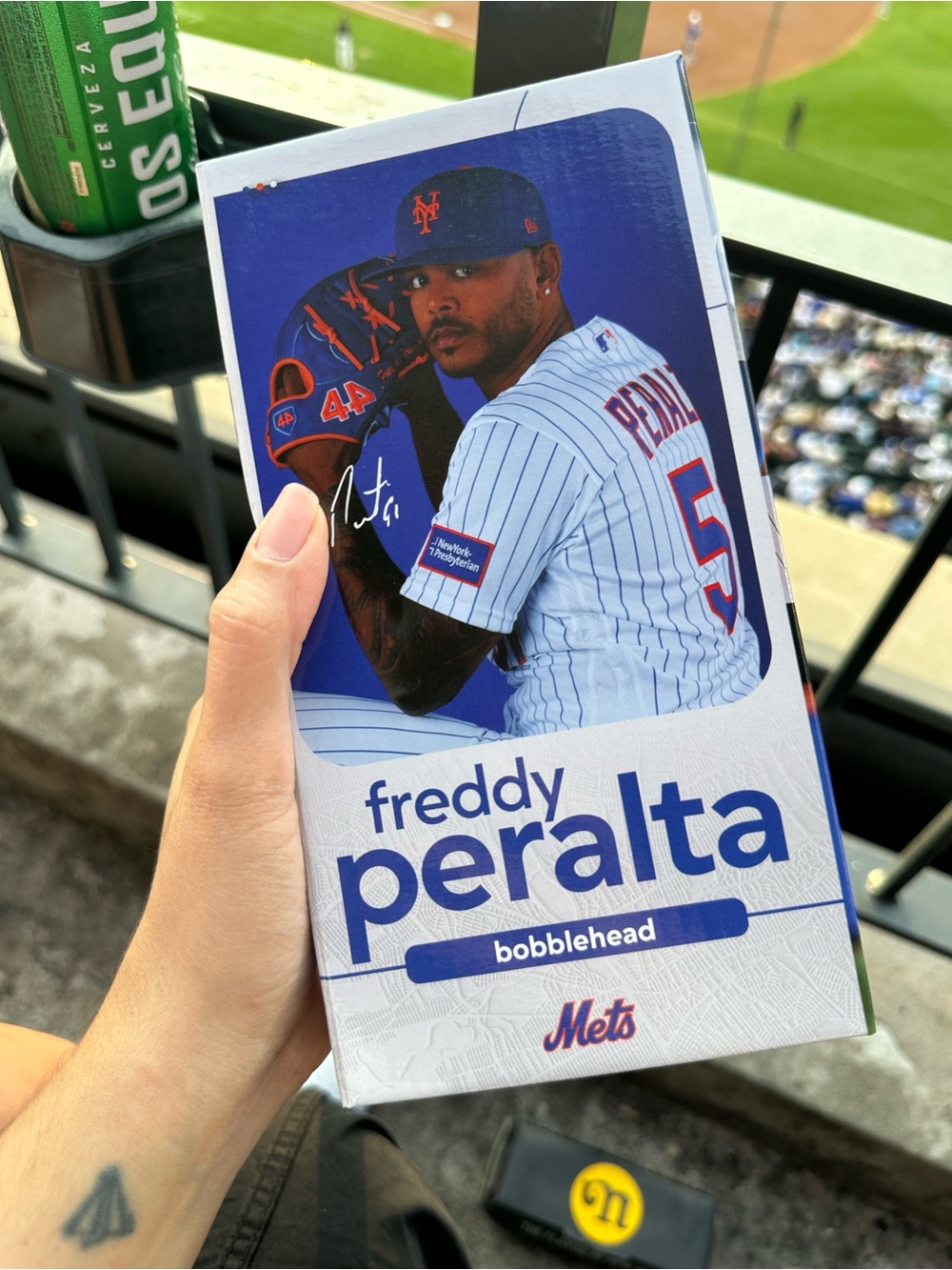 Freddy Peralta Bobblehead - Mets Design